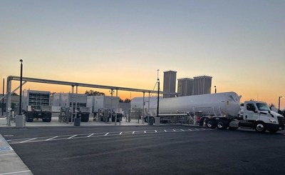 FirstElement Fuel's Hydrogen distribution Hub in Livermore, CA. FirstElement is the developer, owner and operator of the True Zero brand of retail hydrogen stations which currently represents the largest retail hydrogen station network in the world.