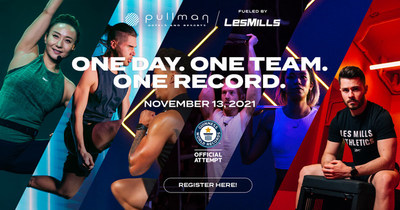Pullman intentará batir los Guinness World Records™ el sábado 13 de noviembre de 2021 con la clase virtual de acondicionamiento físico más grande del mundo